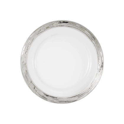 Zdjęcie Elegancki porcelanowy talerz obiadowy 27 cm - Porcel