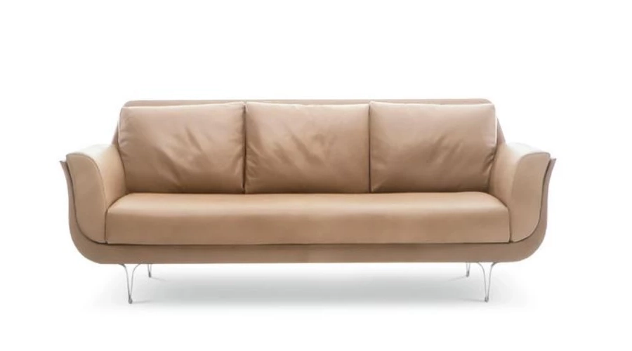 obrazek 1 Nowoczesna sofa skórzana do gabinetu