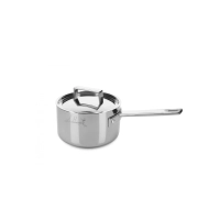 Picture Cacerola italiana de 14 cm con tapa, fabricada en acero inoxidable