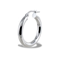 Picture Men's earring made of white gold