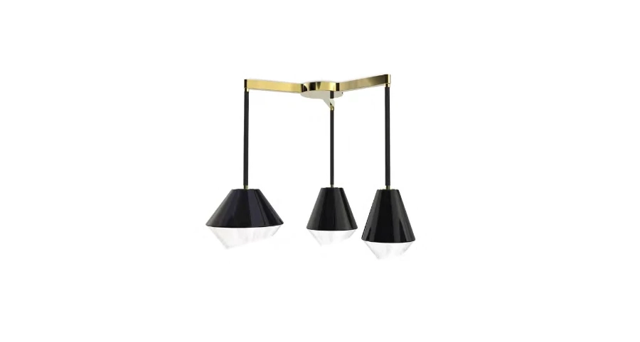 picture 5 A three-armed, unique Tribeca hanging lamp