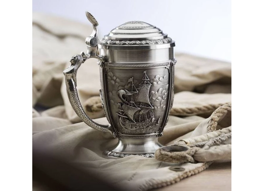 picture 1 La Paloma tin beer mug 400 ml