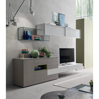Picture An exclusive set of modern cabinets for the living room - Maronese Acf