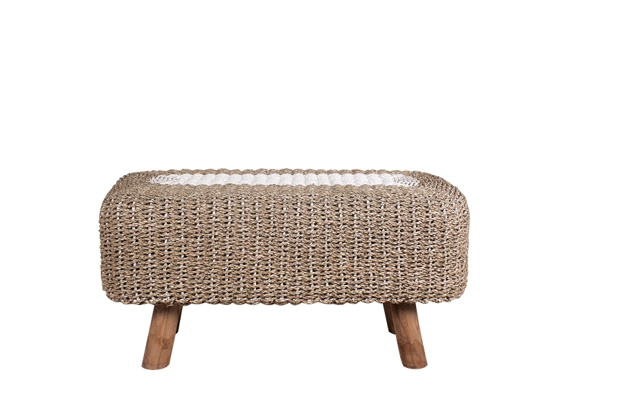 picture 1 Original rectangular Tara stool for the garden