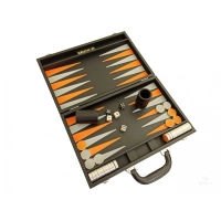Picture A stylish Backgammon and Backgammon set - a suitcase made of artificial leather