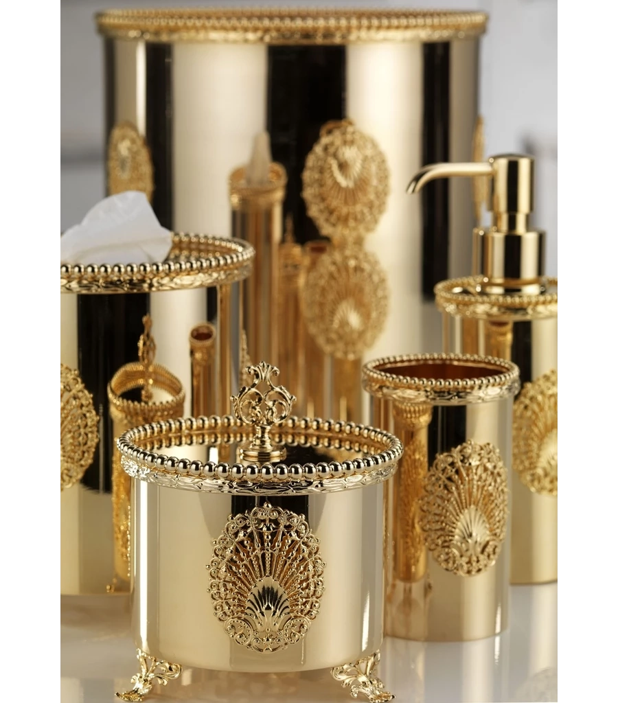 picture 3 Gold-plated bronze toothbrush holder