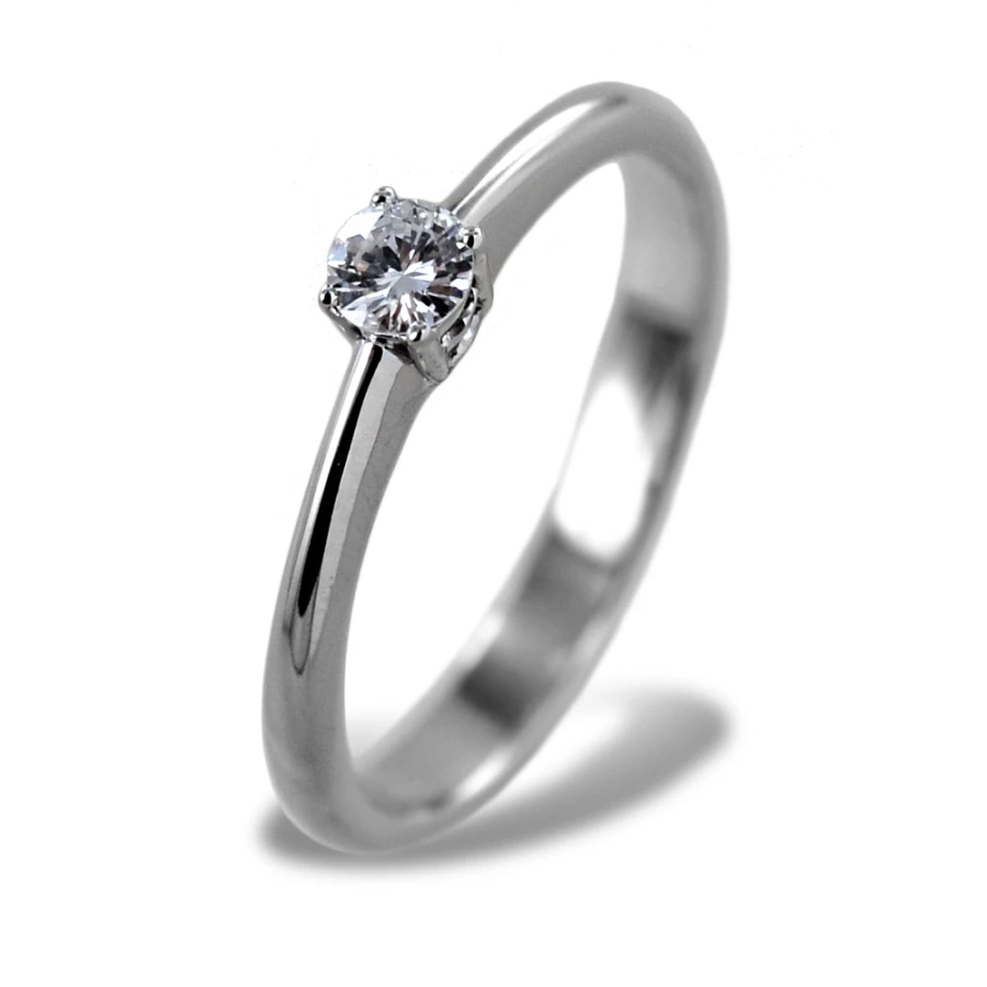 picture 1 Anillo Solitario mediano con diamante de 0,15 quilates