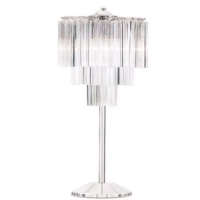 Picture Stylish table lamp with transparent three-walled Murano glass – Il Paralume Marina