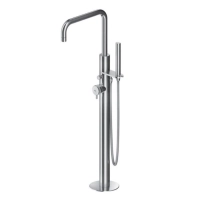 Picture Solid stainless steel bath column with a square spout