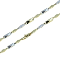 Picture A wonderful twisted tubular chain, cm.50