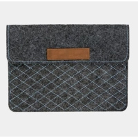 Picture Elegant laptop briefcase with decorative stitching