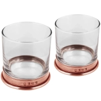 Zdjęcie Piękny komplet szklanek do whisky z wykończeniem