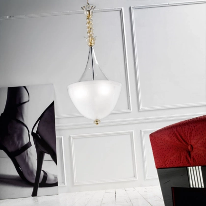 Zdjęcie Elegancki żyrandol LD150/3 w stylu art déco