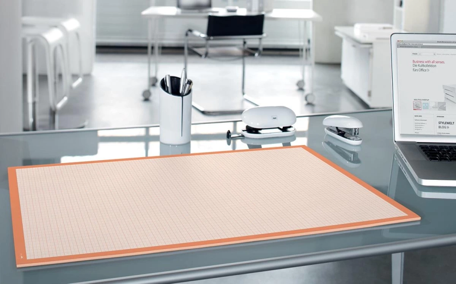 picture 1 Paper pad with orange graph sheets - Sigel