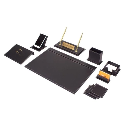 Picture Luxurious black desk set