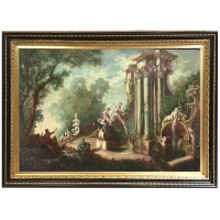 Picture Cuadro italiano al óleo sobre lienzo
