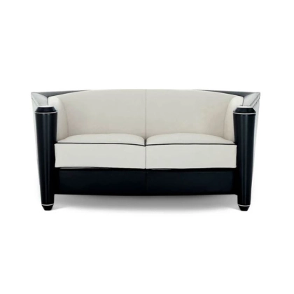 Zdjęcie Elegancka tapicerowana skórą sofa do luksusowych wnętrz