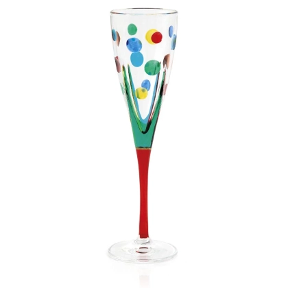 Zdjęcie Designerski komplet 6 kolorowych kieliszków do szampana (170 ml)