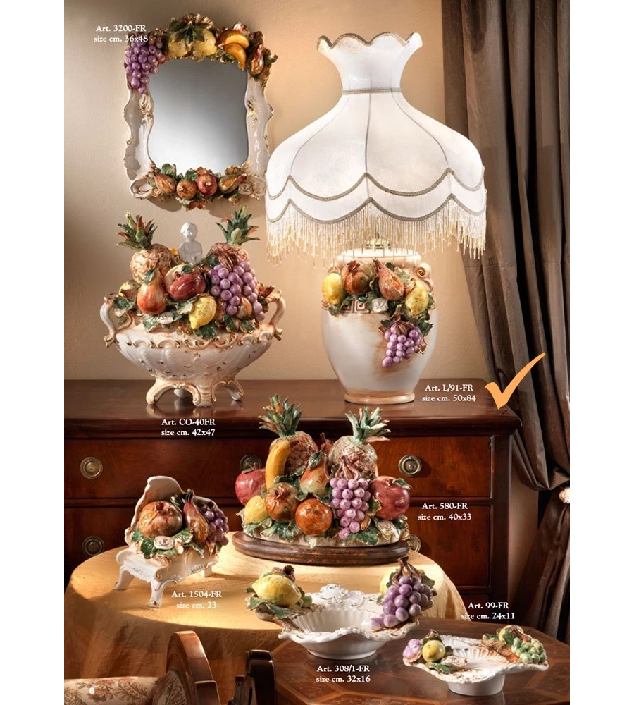 picture 1 Ceramic fruit lamp