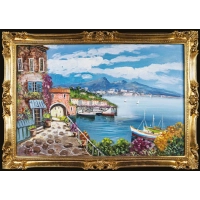 Bild Künstlerische Wohndekoration - Italienische Malerei 87x145 cm