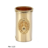Picture Gold-plated bronze toothbrush holder