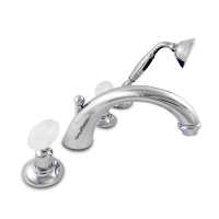 Picture 4-hole bathtub set - with ceramic cartridge - Officina Nicolazzi