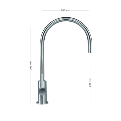 Picture Elegant and minimalist faucet for kitchen and bar sinks