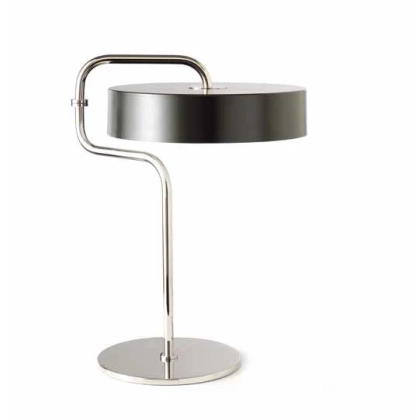Picture Classic metal desk lamp finished with polished nickel