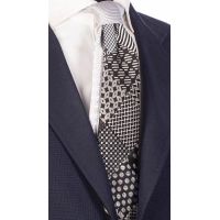 Picture Patchwork, elegant, hand-sewn tie