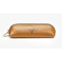 Picture Stylish case and pen holder made of cowhide