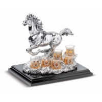 Picture A unique silver-plated alcohol bar