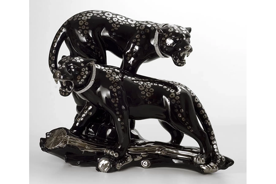 picture 1 Elegant ceramic panthers