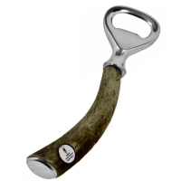 Picture Bottle opener with deer antler