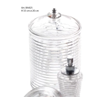 Picture A basket made of Italian hand-cut crystal with a Swarovski crystal for the bathroom - Il Paralume Marina