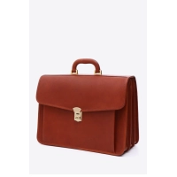Picture Luxurious brown briefcase in vintage style - Terrida