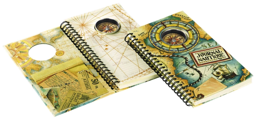 picture 1 A unique compass with a notebook - Authentic Models
