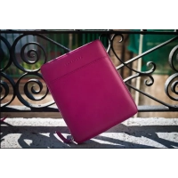 Picture Fuchsia leather iPad case