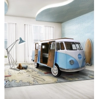Picture A car-shaped children's bed