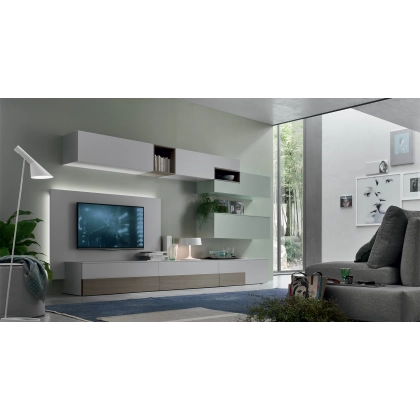 Picture Luxurious composition of wall cabinets for the living room - Maronese Acf