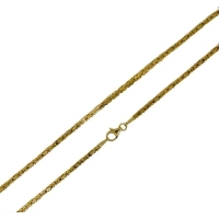 Picture Italian Byzantine chain with a square section, 2.00 mm wide. 50 cm long