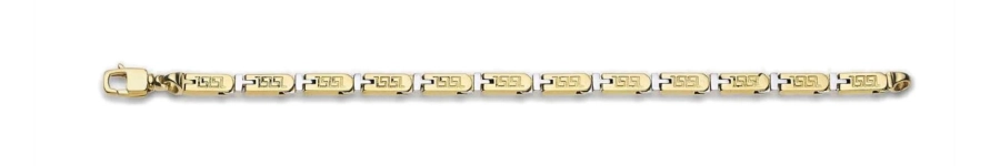 picture 2 Gold men's bracelet with a pattern - Maxioro