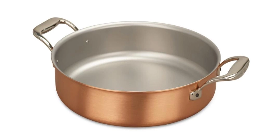 picture 1 Low copper casserole pot, 28 cm, for baking
