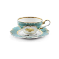 Zdjęcie Porcelanowa filiżanka do herbaty ze spodkiem z kolekcji Roses under the stars – Rudolf Kampf