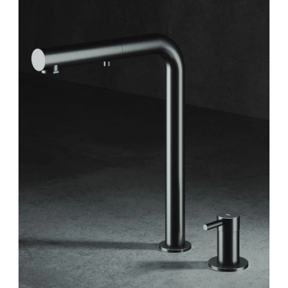 Picture Two-hole faucet with switchable hand shower