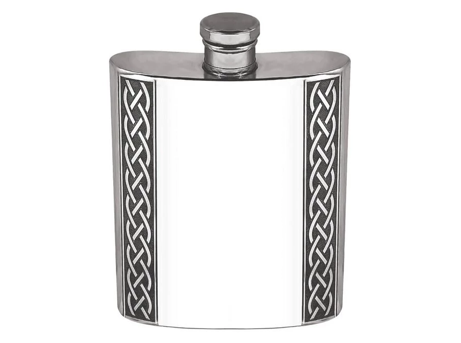 picture 1 Designer hip flask with embossed patterns - a unique gift