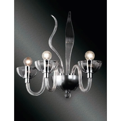Zdjęcie Elegancka lampa ścienna ze szkła Murano - Lucevetro