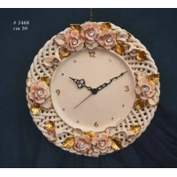 Zdjęcie Ceramiczny zegar ozdobny na ścianę