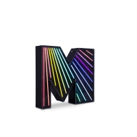 Picture Colorful neon letter M