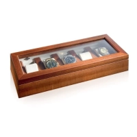 Bild Mahagoni-Box für 5 Uhren – stilvolles Geschenk – Agresti