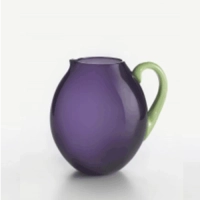 Picture A charming purple jug made of Italian Murano glass